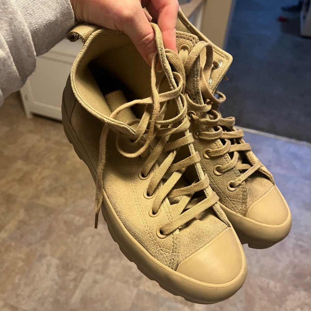 Converse Tan High-Top Sneakers